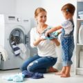 saving time in laundry for work at home mum