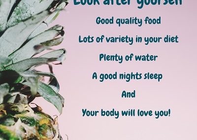 Look after yourself - Love Light Inspiration Quote