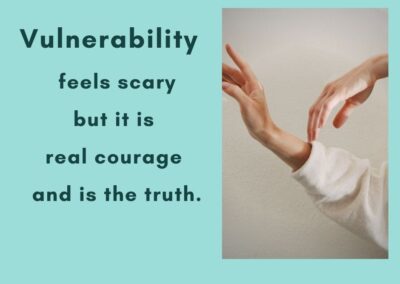 Vulnerability feels scary